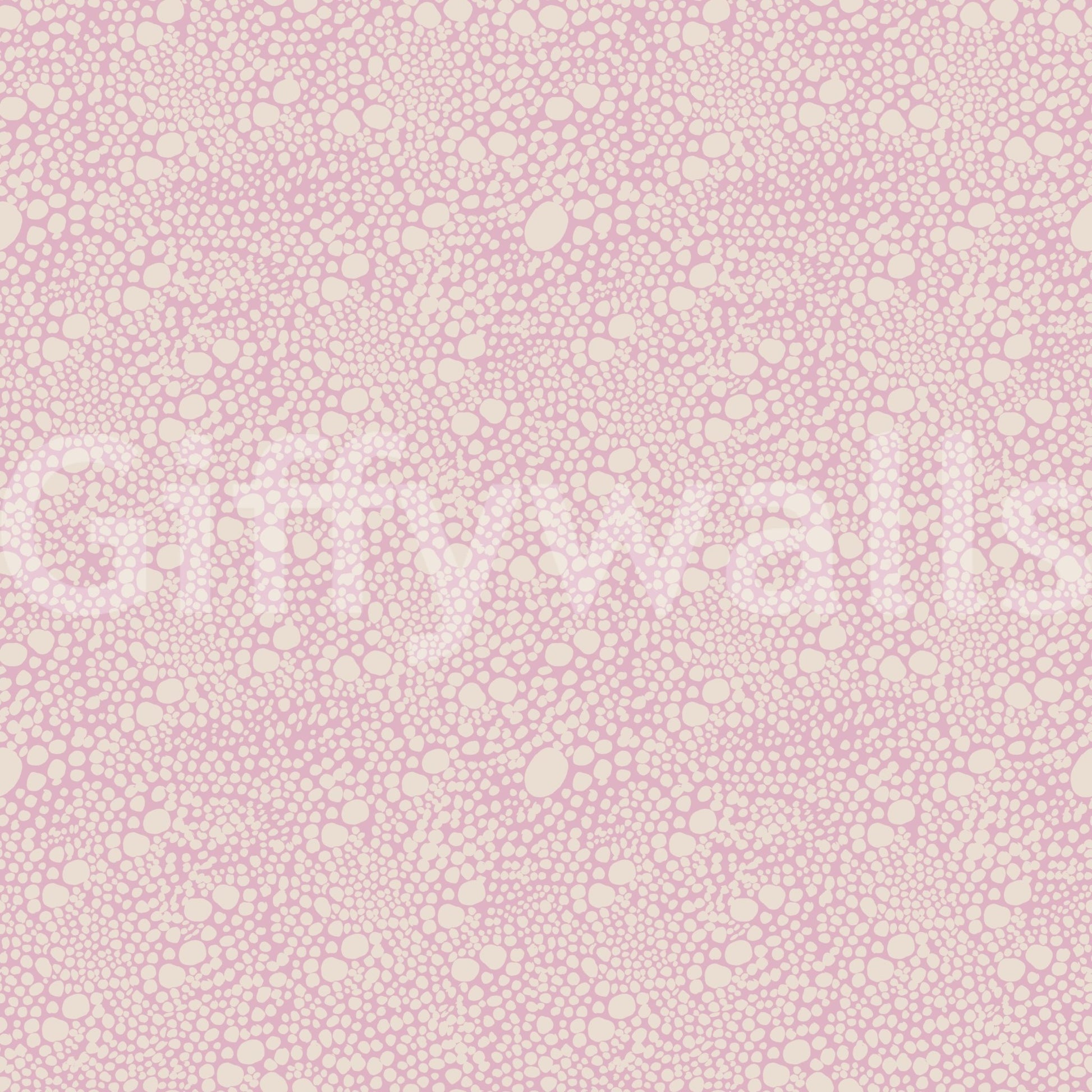 Soft pink base holds creamy off-white pebbles across this pastel wallpaper
GD9503