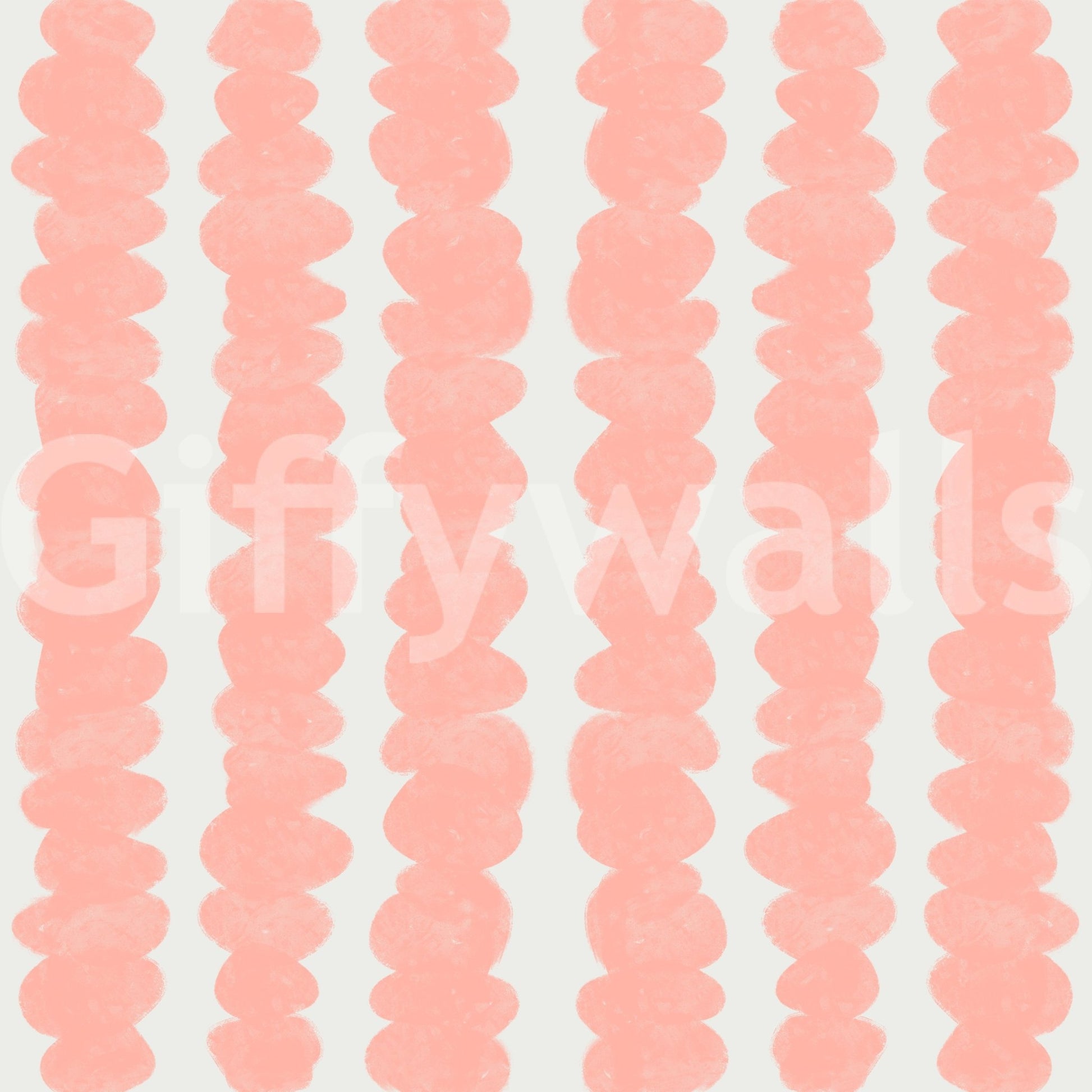 Elegant and tranquil Blush Pebble Rows wallpaper for offices, GD2275