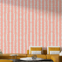 Soft blush tones in Blush Pebble Rows wallpaper for walls, GD2275