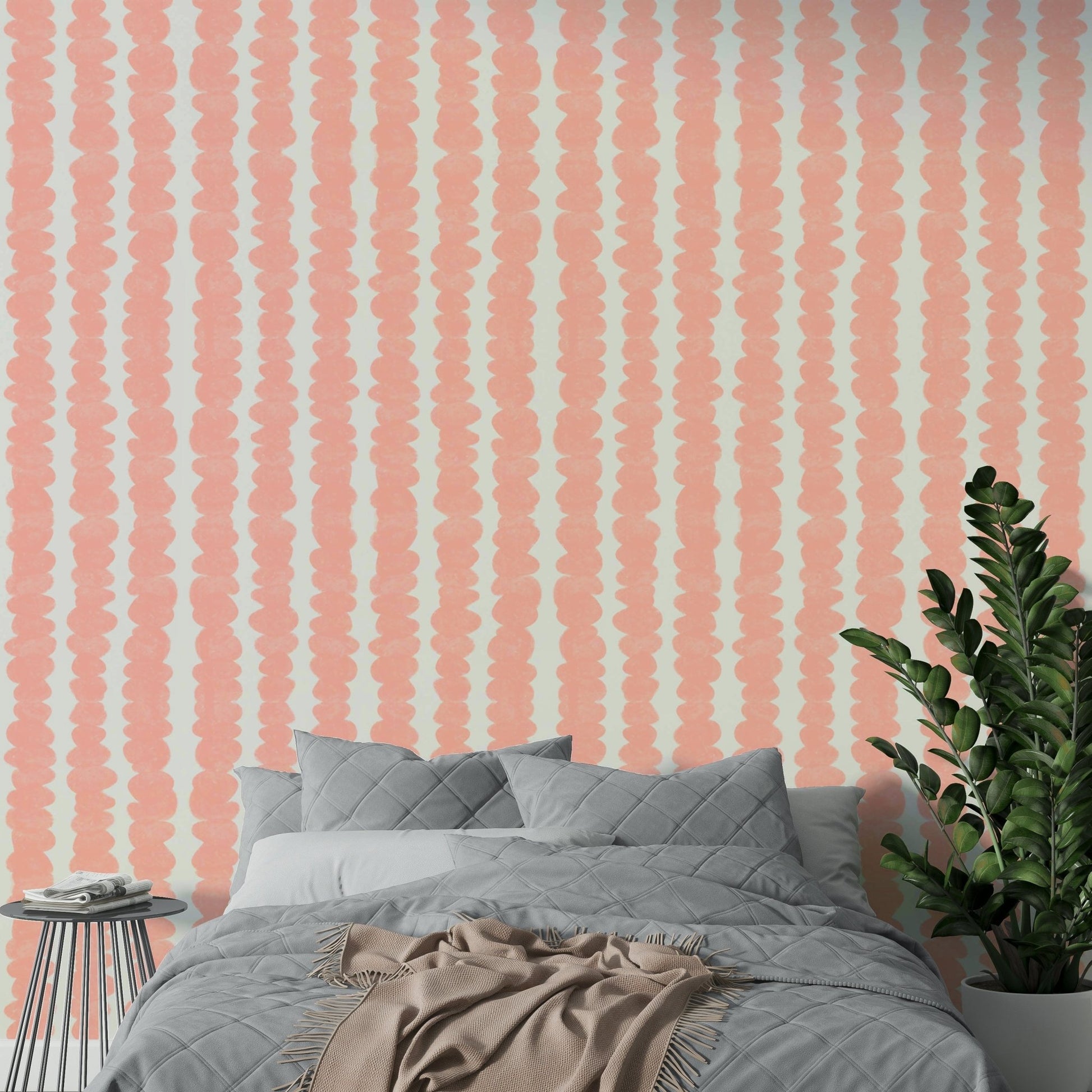 Elegant blush pebble pattern wallpaper for modern rooms, GD2275