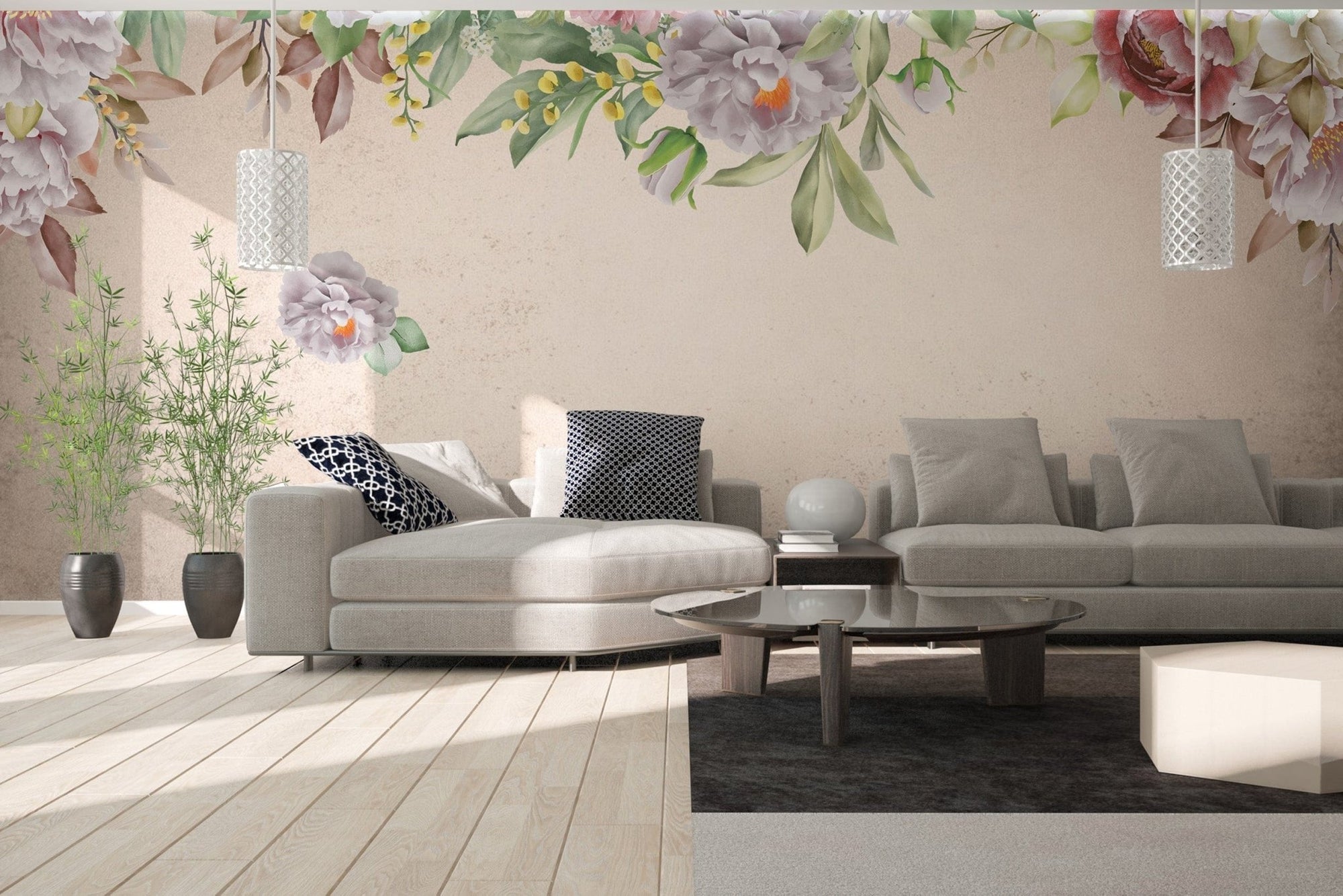 Blush Peony Paradise Wallpaper B824