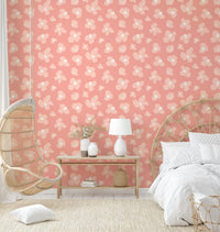 Delicate floral wallpaper in blush tones, GD956