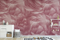 Elegant blush feather wallpaper print
