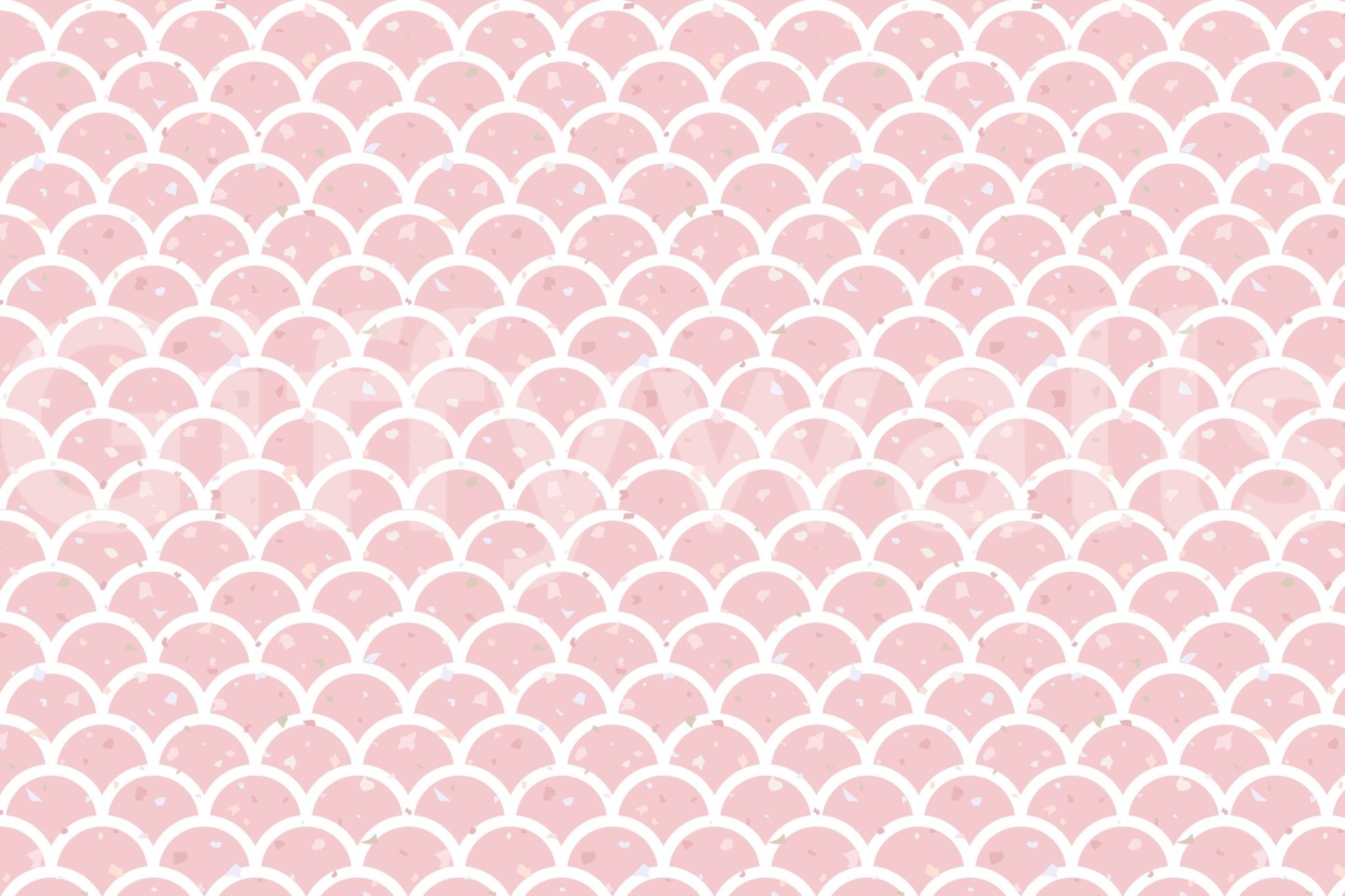 Blush terrazzo scales, peaceful and calm


