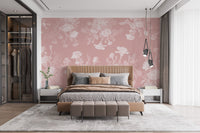 Pink Flower Bedroom Wallpaper Murals - Giffywalls