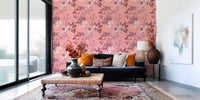 Elegant pink Flower Prints wallpaper with classic botanical styling, GD9368