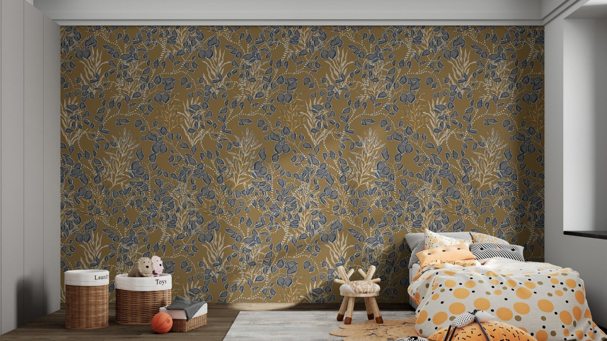 Bohemian Amber Jewel Wallpaper Mural, AN05