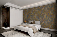 Intricate Amber Jewel Bohemian Wallpaper, AN05