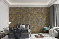 Bohemian Amber Jewel Pattern Wall Mural, AN05