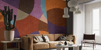 Bohemian Chic Mural brings boho elegance to living room decor.