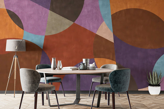 Bohemian Chic Wall Mural adds charm to boho-inspired dining rooms. C388