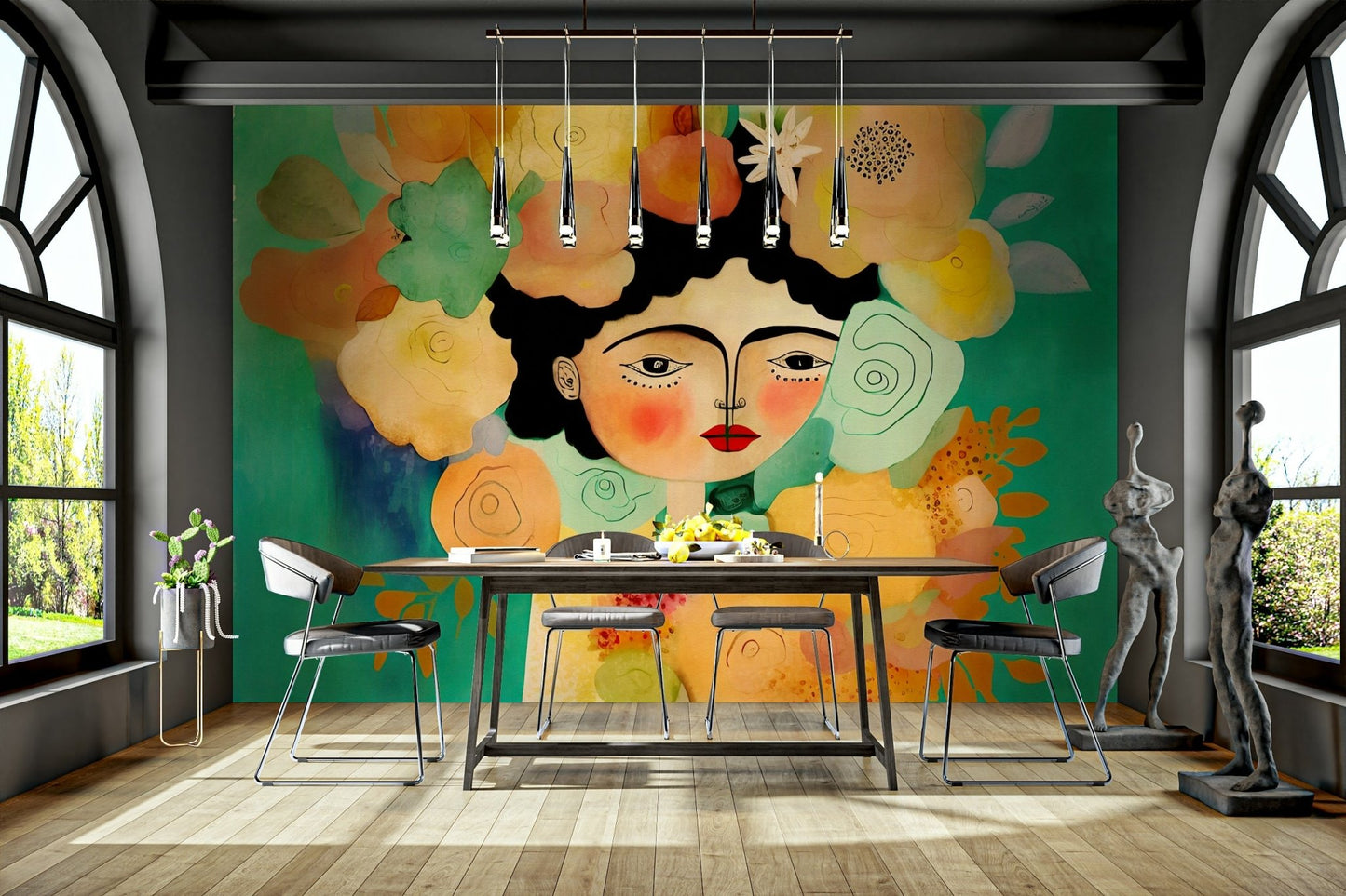 a painting of a bohemian woman

