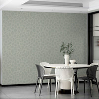 Soft green and cream boho wallpaper pattern

