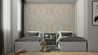 A modern wallpaper with an intricate, geometric design.

