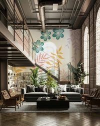 The composition is scattered and balanced.

