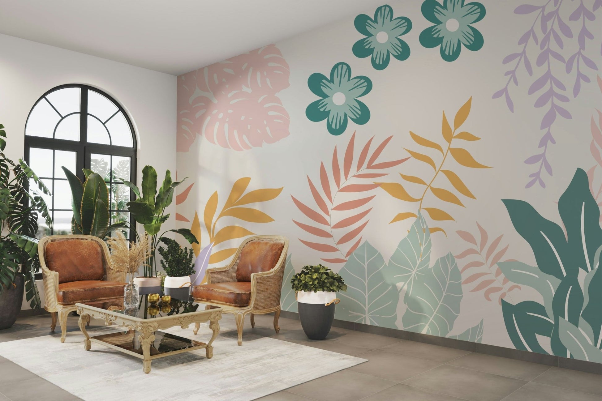 The design is abstract and non-representational.

