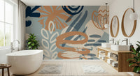 A serene abstract paint wall mural for your decor.