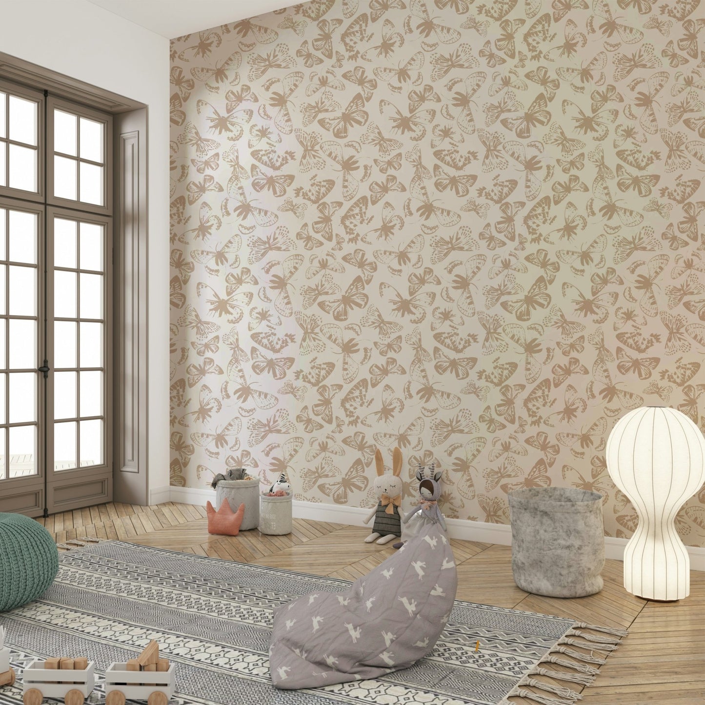 Wallpaper for walls with a playful, artistic feel

