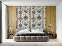 A contemplative gentle design wallpaper mural for a feature wall.