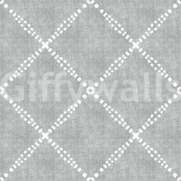 Grey clouds wallpaper with dotted trellis pattern and subtle grunge texture finish
