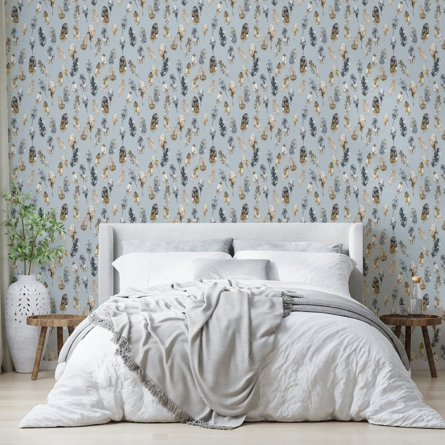 Modern feather wall mural GD779


