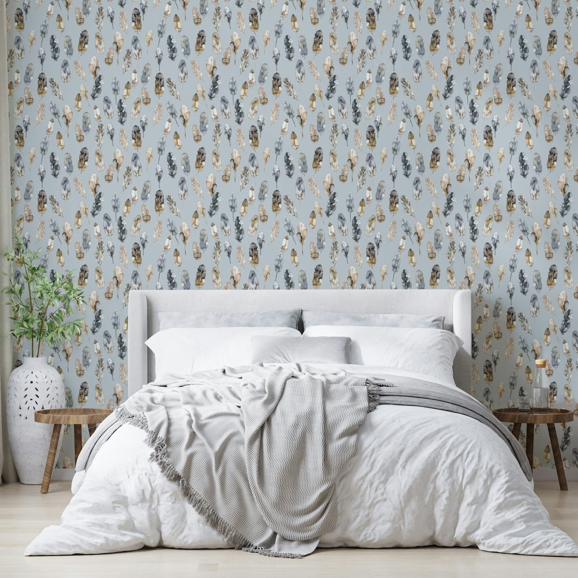 Modern feather wall mural GD779

