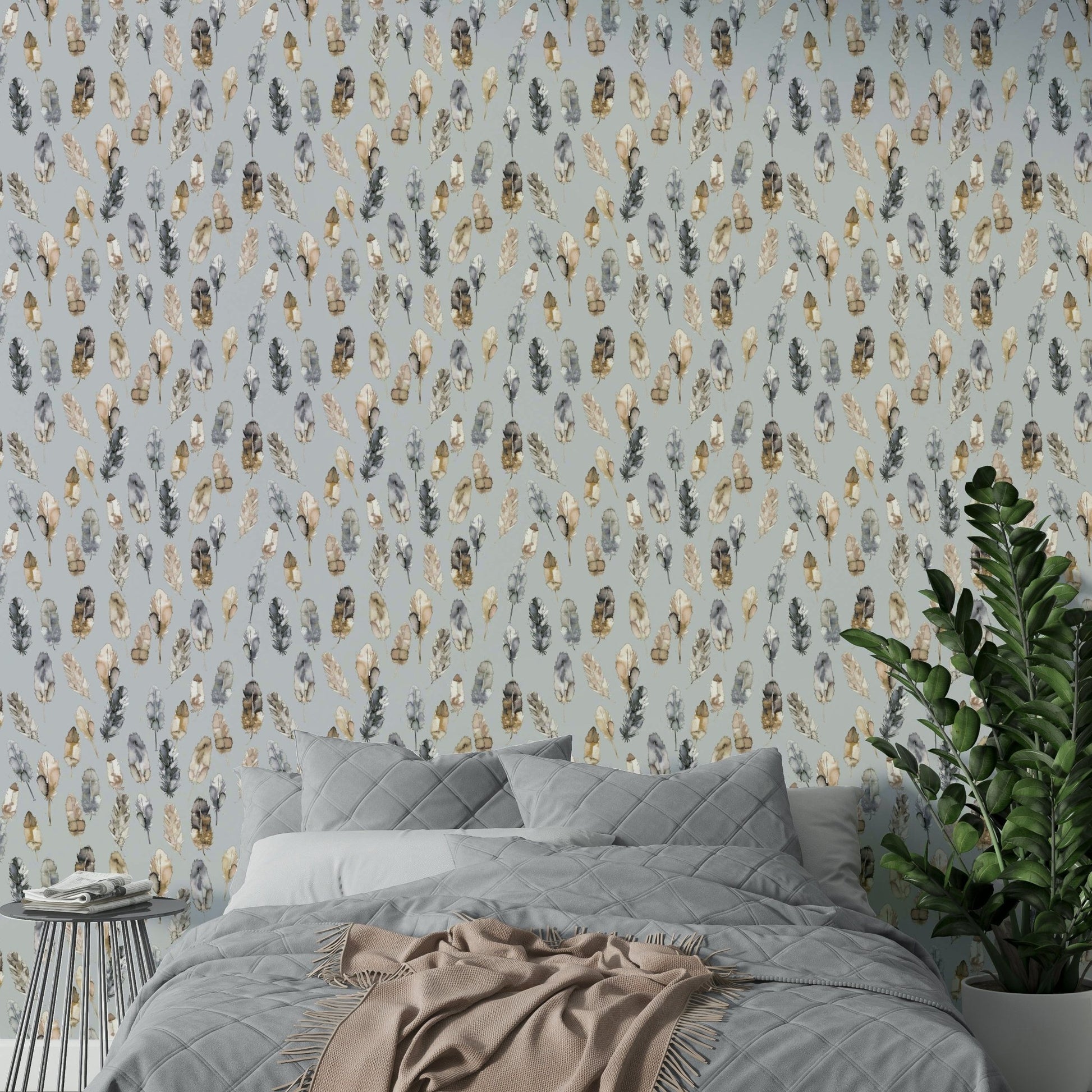 Hand-painted feather design GD779

