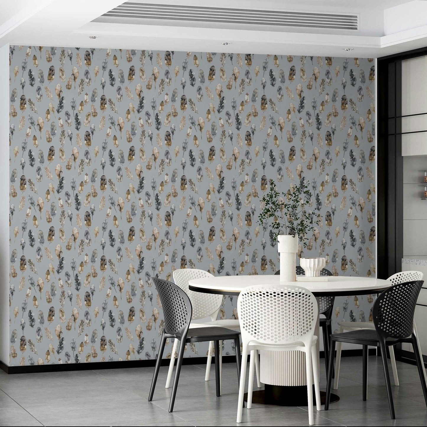 Boho feathers mural wallpaper GD779

