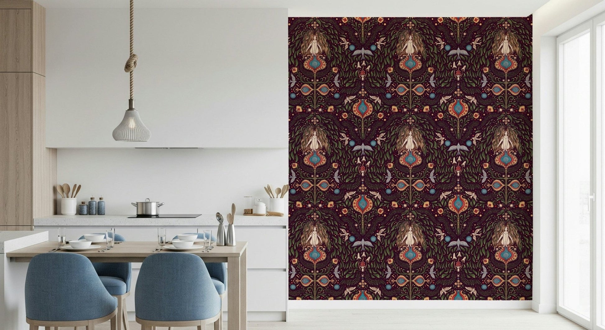 Rustic, witchy, forest green, Boho Forest Dream.