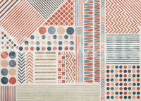 A high-quality minimalist block wall mural for walls., GD5547