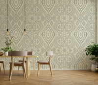 The design has a layered, artistic look with a sense of texture.

