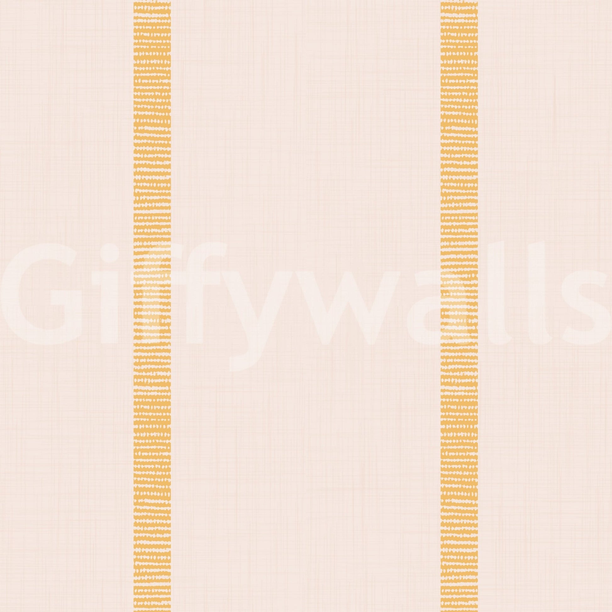 Boho harmony striped wallpaper ocher beige

