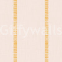 Boho harmony striped wallpaper ocher beige

