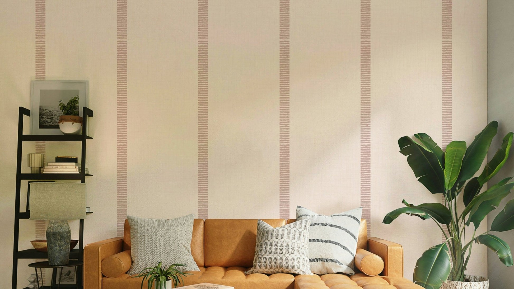Boho golden harmony stripes beige mauve

