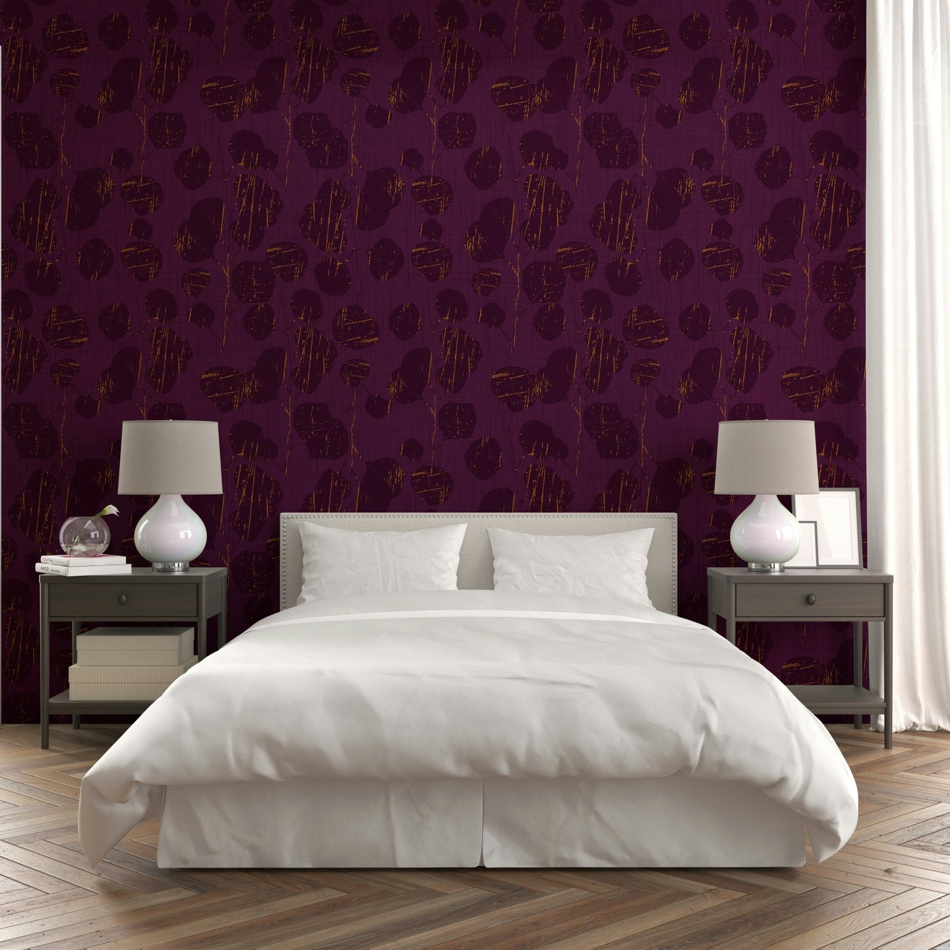 A charming botanical mural for stylish wallpaper., GD4589