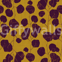 A high-quality dark botanical wall mural for walls.

