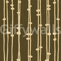 A detail of the bohemian striped pattern in the design.

