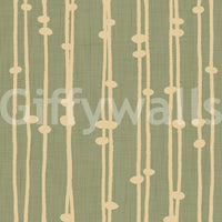 A detail of the bohemian striped pattern in the design.