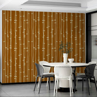The wallpaper for walls being installed.