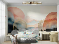 Stylish Boho Mural for Kids' Room Transformation

