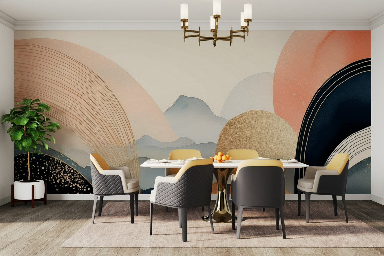 Boho Kids Skyscape Wall Mural for Dreamy Rooms

