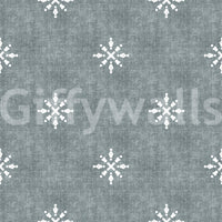 Calming blue wallpaper for a peaceful room feel.