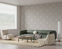 Minimalist light grey grunge pattern wallpaper.