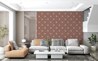 Terracotta grunge pattern for accent wall decor.