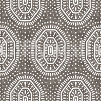 Boho Octagons Crochet Grunge Dark Bark Wallpaper⁠