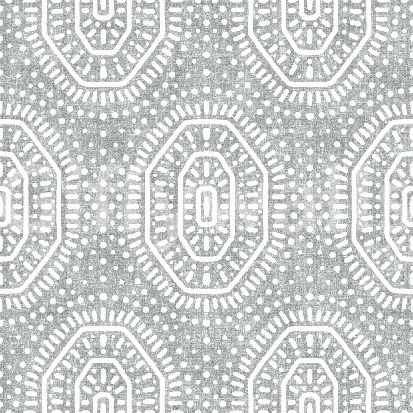 Boho Octagons Crochet Grunge Grey Clouds Wallpaper⁠