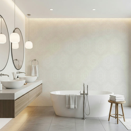 Minimal beige wallpaper mural for calm interiors, GD7562