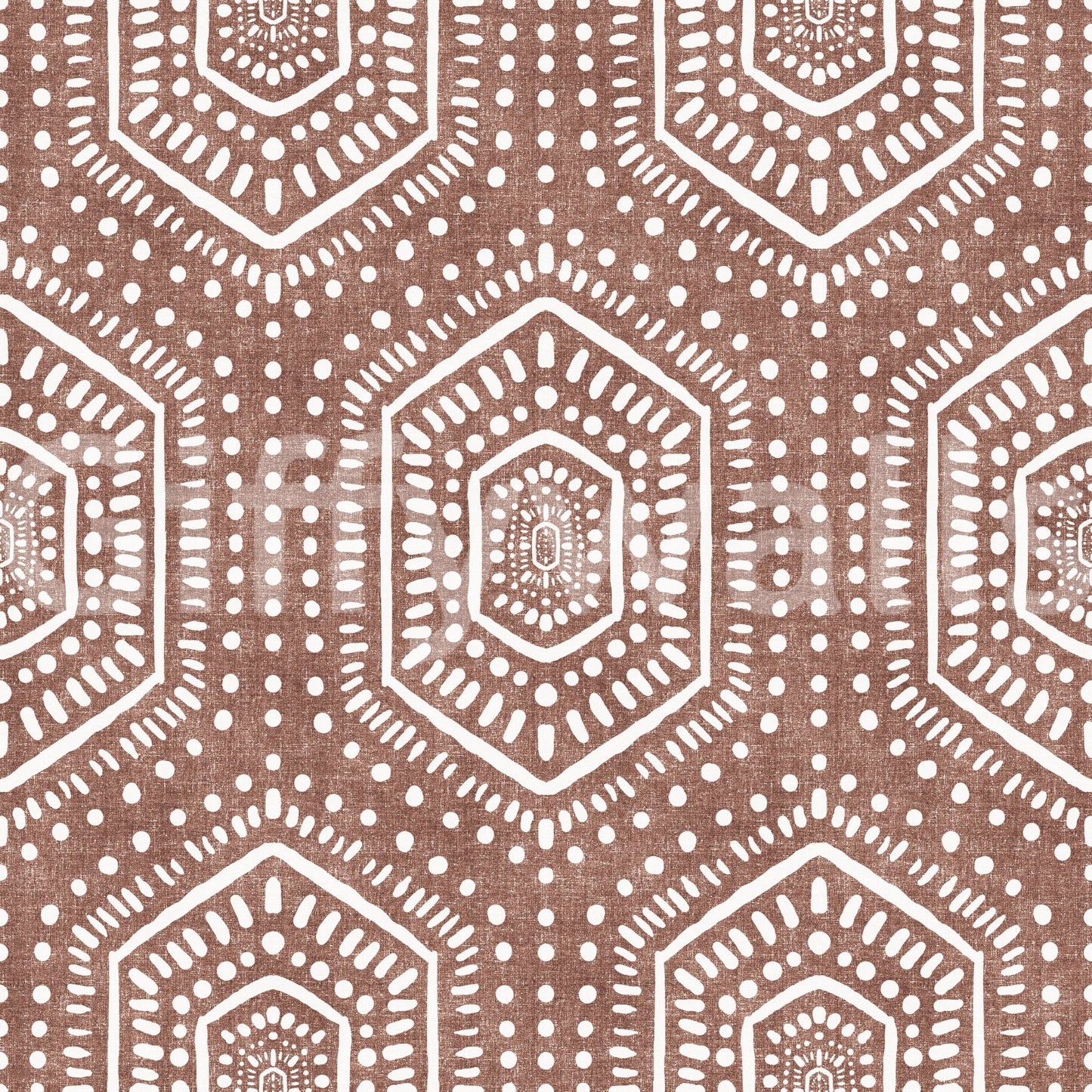 Boho Painted Grunge Terracotta Red Wallpaper⁠
