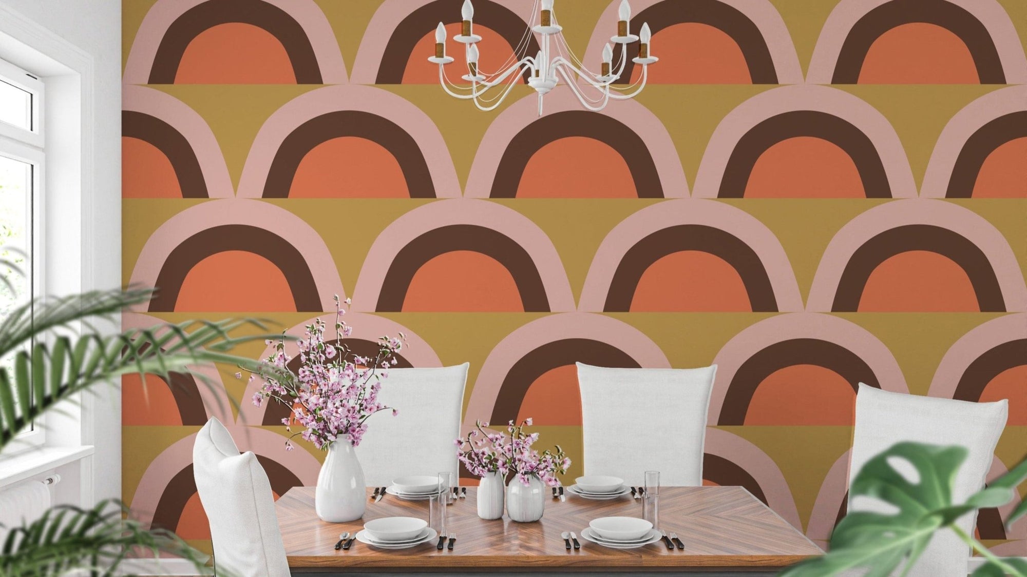 Decorative pink apricity boho wall murals, SUSCT54