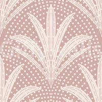 Palm leaf boho wallpaper mauve shade

